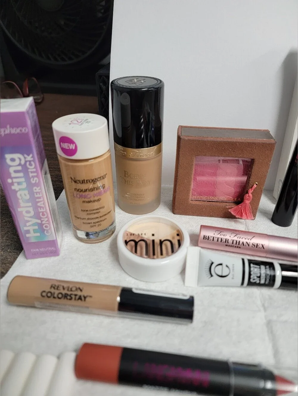 Lancôme, Too Faced, Revlon, & Neutrogena Makeup Bundle (27 things) (mostly new)